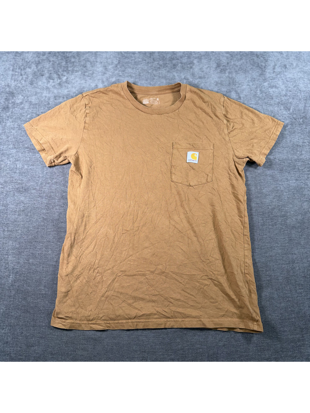 Carhartt Men's Workwear Pocket T-Shirt Youth XL Brown 100% Cotton